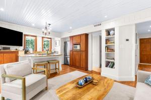 a living room with a couch and a table at 3584 Shipwatch Rd in Kiawah Island