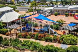 an aerial view of a playground at a park at Alex Beach Resort 3BR Apt 428 in Alexandra Headland