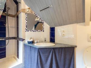 a bathroom with a sink and a toilet at Escapade Bretonne in Lannion +72 photos