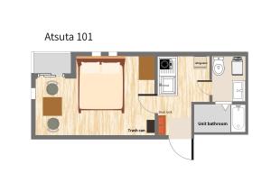 Apgyvendinimo įstaigos Atsuta Good Place Hotel aukšto planas