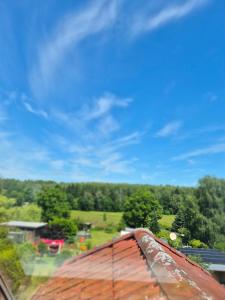 a view of the countryside from the roof of a house at Speck 5 klein in Kargow
