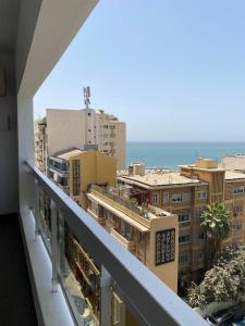 a view from the balcony of a building at Immeuble Mohamet Mbacké TAÏF in Dakar