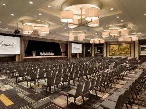 a conference room with chairs and a stage at Fairmont The Queen Elizabeth in Montreal +198 photos