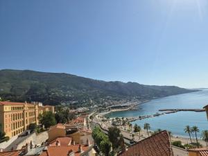 a view of a city and the ocean at Studio Danna in Menton +14 photos