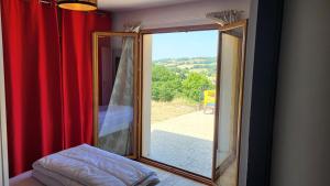 a room with a sliding glass door with a view at Belle Villa 160 in Blars +18 photos