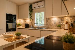 a kitchen with a sink and a counter top at Jack&Lily's in Évora +28 photos