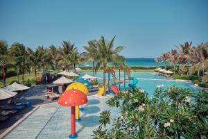 a resort with a water park with a playground and a pool at Sunrise Pool Villa Cam Ranh in Cam Ranh +34 photos