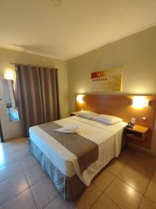 a bedroom with a large bed in a room at Savana Park Hotel in Andradina +97 photos