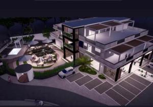 a rendering of a house with a car in front at Hotel Doc in Vairano Scalo