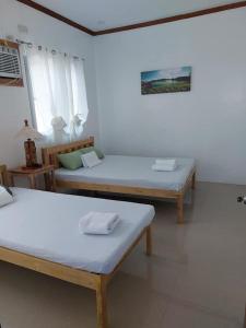 a room with two beds in a room at Nenita in Baybay