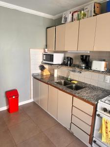 a kitchen with a sink and a counter top at Up Center in Comodoro Rivadavia