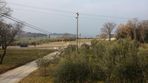a car driving down a road next to a street at Guesthouse Porec in Poreč