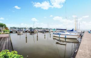 a bunch of boats are docked in a harbor at Kaapstad in Naarden
