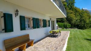 A garden outside Villa Dina