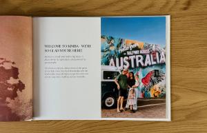 an open book with a picture of a group of people at Kimba Units - Better than a motel room - self contained and pet friendly in Kimba +1 photo