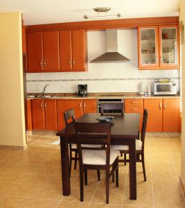 Dapur atau dapur kecil di Apartamento Langosteira