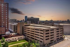 a view of a city skyline with buildings at DoubleTree by Hilton Milwaukee Downtown in Milwaukee