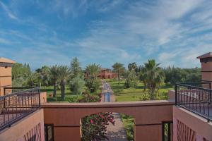 a view from the balcony of a resort at Domaine 3 Riads in Marrakesh