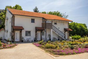 ein Haus mit einem Garten davor in der Unterkunft Mariachi Surčin in Surčin
