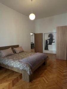 a bedroom with a large bed in a room at Ultra Central Cluj-Napoca in Cluj-Napoca