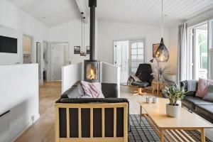 a living room with a couch and a table at LF634-Vestervig-Gunhildsvej-54 in Vestervig