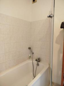 a bathroom with a bath tub with a shower at Tréfilerie in Saint-Étienne +17 photos