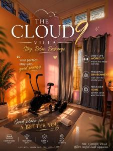 a magazine advertisement for the cluddle villa with a spa room at The Cloud9 Villa in Tezpur