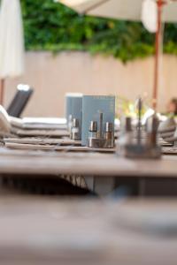 a table topped with a table top with a table at Hotel ROC Oberoy - Adults Only in Paguera +33 photos