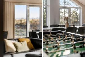 a room with a table and a chess board at 0259-Romo-Lyngvejen-89-B in Høm