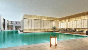 a rendering of a swimming pool in a building at InterContinental Jerusalem by IHG in Jerusalem