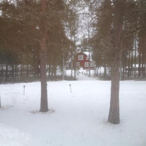 Gafsele Lappland Hostel durante l'inverno