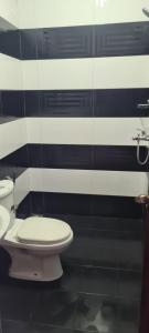 a bathroom with a toilet and a sink at Ramboda Rest in Nuwara Eliya
