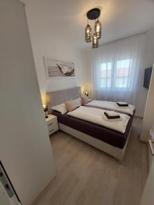 a bedroom with a large bed in a room at Apartman Gordana i Andreas in Banja Koviljača