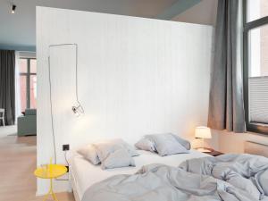 Postel nebo postele na pokoji v ubytování Inselloft Norderney