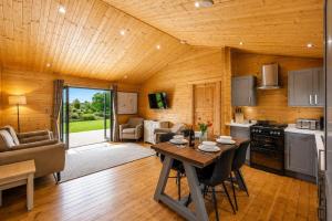 a kitchen and living room with a table and chairs at 2 Bed in Nafferton oc-b31956 in Nafferton