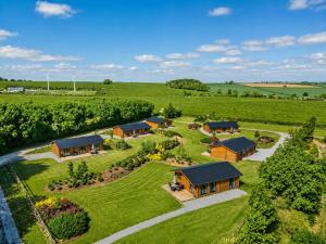 an aerial view of a farm with cottages at 2 Bed in Nafferton oc-b31956 in Nafferton