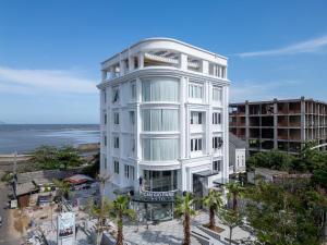 an architectural rendering of a white building at Can Gio Park Hotel in Cần Giờ
