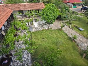 an aerial view of a garden in a house at Sinemoria apartment in Sinemorets +4 photos