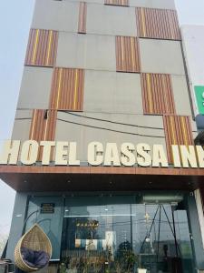 a hotel casa inn sign on the side of a building at Hotel Cassa Inn in Bathinda