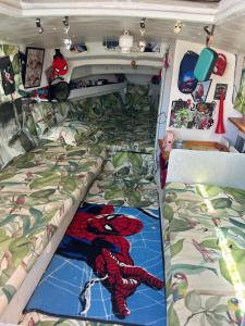 a bedroom with a spider man bed in a camper van at Jack Sparrow in Puerto de Gandía