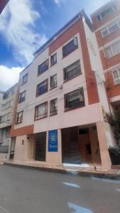 a building on the side of a street at Hotel Bonaire Un Estilo Difrente in Bogotá