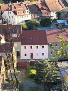an overhead view of a city with buildings at Bester Blick auf Bautzen in Bautzen