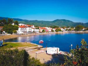 a large body of water with a town and a river at ''Mary's House'' Entire residence Olympiada Halkidiki Near to Sea 200m ! in Olympiada