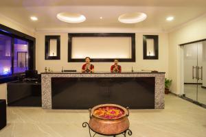 Kuhinja ili čajna kuhinja u objektu Tuki Resort Pokhara