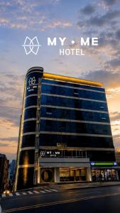 a building with the msg me hotel written on it at My Me Hotel in Seoul