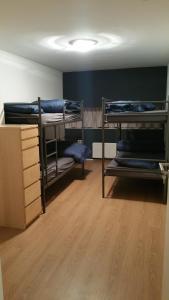 a room with three bunk beds in a room at Whole building for yourself in Amsterdam