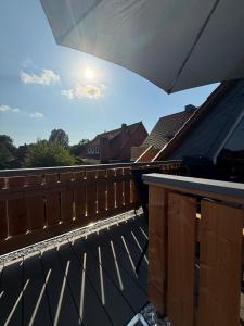 a view from the roof of a house at Loft Günni mit Whirlpool in Wietzendorf +7 photos