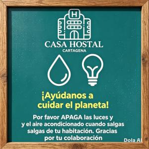 a sign for a csa hospital with a light bulb at CONFORT Room AIRE AC - Desayuno - Tv - Baño Compartido - Excelente Ubicación Muelle Cruceros - Exquisita Atención y Buen Ambiente in Cartagena de Indias +21 photos