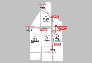 a map of the proposed route for the proposed subway at Chungking Mansions Busan in Busan
