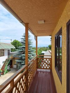 a view from the balcony of a house at Сакура in Cholpon-Ata